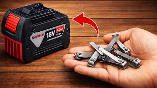 🔋Never Buy Drill Batteries Again! Use Nail Clippers and Watch What Happens!😱