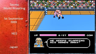 Console Fighting Games of 1980/89 - Tecmo World Wrestling