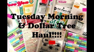 Tuesday Morning & Dollar Tree Scrapbooking Haul