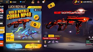 COBRA MP40 😱 IN GOLD ROYALE ⁉️ NEW EVO VAULT EVENT 🤯 GET FREE DIAMONDS 💎 FF NEW EVENT 🤑 FREE FIRE 🔥🔥