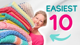 Top 10 Mindless Crochet Blanket Patterns You Can Make Today!