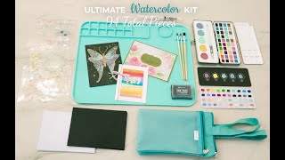 Unlock Your Creativity: 94-Piece Watercolor Tool Kit - Available on HSN August 13!