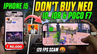 Don’t Buy IQOO NEO 10, 10R & Poco F7🤬| IPhone 15 Bgmi Test | Best Gaming IPhone