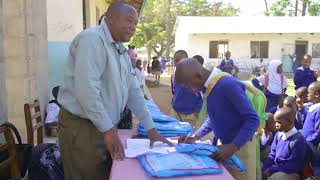 USAID through PMI is distributing Insecticide Treated Nets in primary schools.