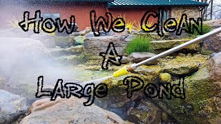 How We Spring Clean a Koi and Bass Pond!