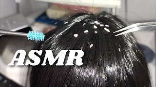 ASMR Lice and Scalp Check #notalking #tingles