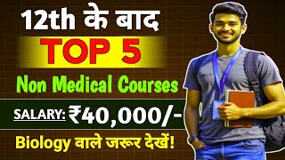 🎓 Top 5 Non-Medical Courses After 12th Biology Students | Best Career Options Without NEET