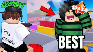 I 1v1ed the Best VS Worst Players on my friends list.. (Roblox Rivals)