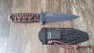 Making G10 Menuki & Paracord Wrapping Cold Steel Drop Forged Boot Knife