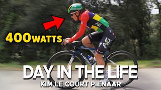 DAY IN THE LIFE OF A PROFESSIONAL CYCLIST ft. Kim Le Court Pienaar