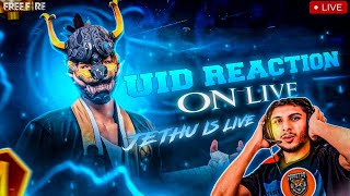 JETHU IS LIVE LIVE PAR I'D SEARCH AND 1 vs 1 ☠️ free fire Live #jethuislive