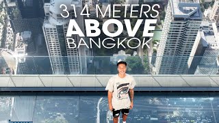 Standing on  top of the tallest building(King Power Mahanakhon) in Thailand 🇹🇭