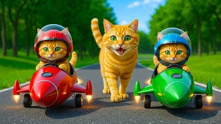 Mama Cat Trims Fur on the Farm and Makes Tiger Hat For Kittens At Home🐾🎩🐯