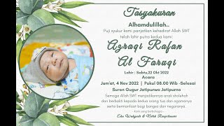 Live streaming SAKURA NADA dalam Tasyakuran kelahiran Azraqi Rafan Al Faruqi