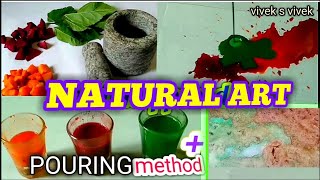 NATURAL ART  (CARROT + BEETROOT + GREEN LEAVES )  Amazing