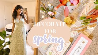 DECORATING MY APARTMENT FOR SPRING 🌼🌷👒 my spring home decor collection!