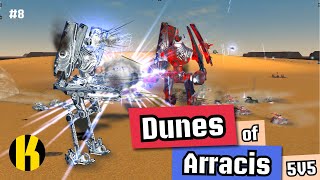 Supreme Commander Replay Review - Dunes of Arracis 5v5 [8]