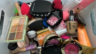 ASMR Big Makeup Declutter