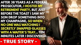 At my retirement party, my son poisoned my champagne — I switched it with a...