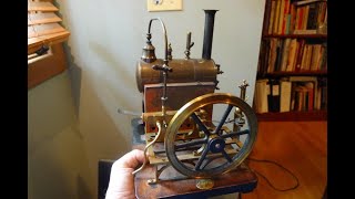 An Early Ernst Plank Toy Steam engine with oversized flywheel