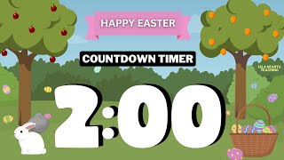 2 Minute Easter Timer - Easter Bunny Music - Spring Countdown Timers - Happy and Fun for Classroom