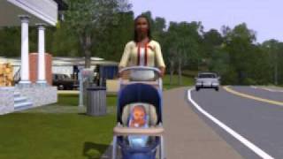 Sims Generations Stroller Animation with Infant