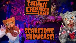 Halloween Horror Nights Scarezone Showcase - the Creepy and Cute Chaos of the Crooked Lane Cats! 