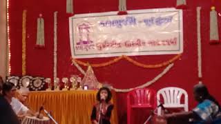 student performing in competition..
