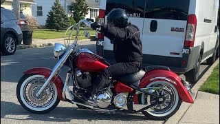 Sunday ride on a Yamaha Roadstar 1700 with Ape hangers!!