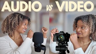 Video podcast vs audio podcast: what's right for you?