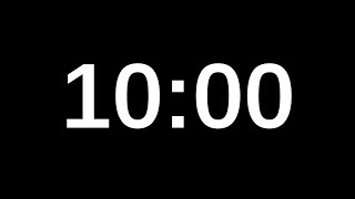 10 Minute Timer | No Sound | Chime at End