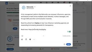 How to create a short branded link to share in your LinkedIn Post