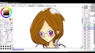 [Speed Paint]  Nerd girl (แว่นน้อย)