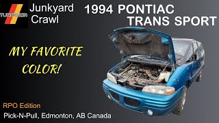 1994 Pontiac Trans Sport Junkyard Tour!  This van is my favorite color of van!