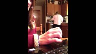 My mom dancing to Baby by Justin Bieber