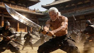 Grandpa, in order to save his grandson, used his martial arts to fight against a Japanese samurai！