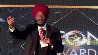 Milkha Singh Speech - Icon of the Year Awards Ceremony 2015