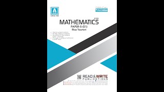 MATHEMATICS A-LEVEL PAPER - 5