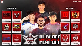 [ 🔴LIVE ] TRE PRIME LEAGUE || PLAY-OFFS • DAY 3 - A x C ft@DRSGAMING @JB.FREAK22