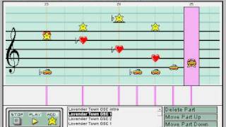 Mario Paint Composer -- Lavender Town (Pokémon GSC)