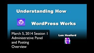 Wordpress Administrative Panel and Posting Overview