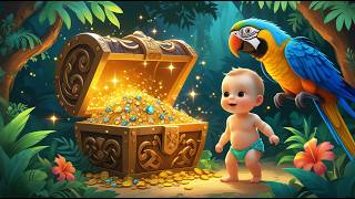 🌴🦁 The Jungle Safari | Fun Kids Rhyme & Cartoon Adventure 🐘✨