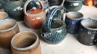 Soda Firing. Pots from the Kiln. April 2018