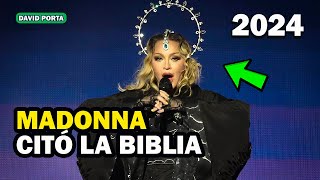Madonna cita la biblia vestida como la gran ramera de Babilonia