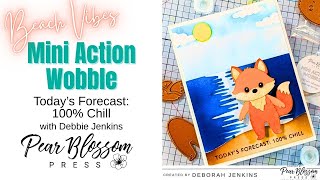 Beach Vibes: EASY Mini Action Wobble Card | @Pear Blossom Press