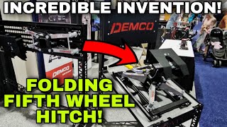 FOLDING FIFTH WHEEL RV HITCH that's Stows away! EXCLUSIVE! DEMCO