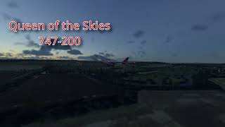 Felis 747 200 landing at EGPH