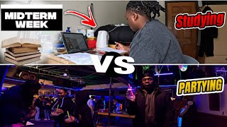 Midterm Week: Studying vs. Partying – The College Struggle!