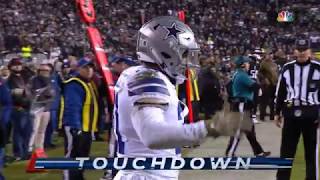 Dak Prescott 7 Yard Touchdown Pass to Ezekiel Elliot Dallas Cowboys VS Philadelphia Eagles