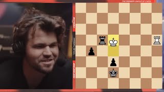 Magnus LAUGHS at the STALEMATE TRICK and He TEACHES How to BUILD A BRIDGE in the ROOK ENDGAME